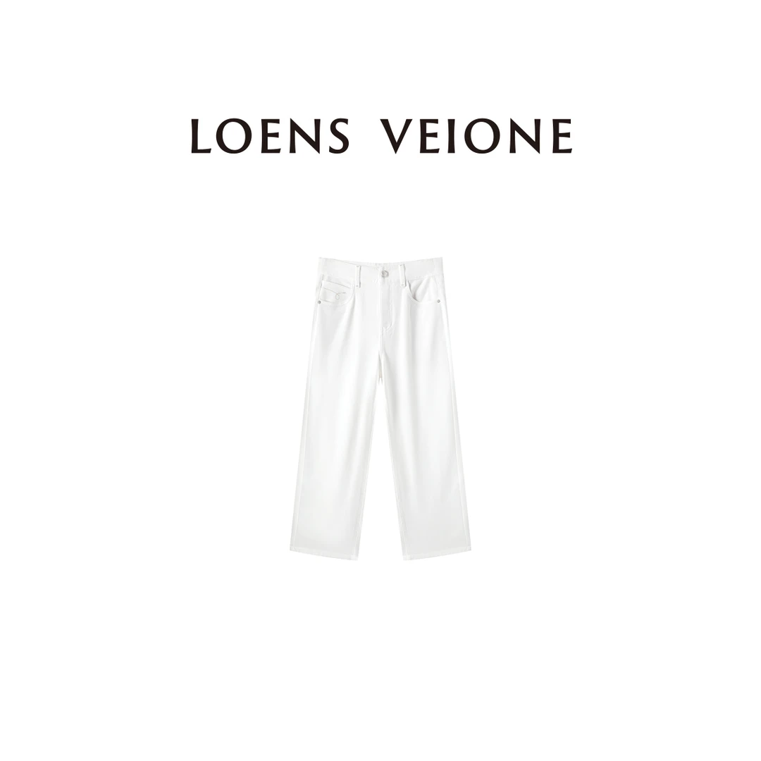 LOENS VEIONE/罗拉【鲲之梦境】【白月光】直筒牛仔裤25CJDG0291N
