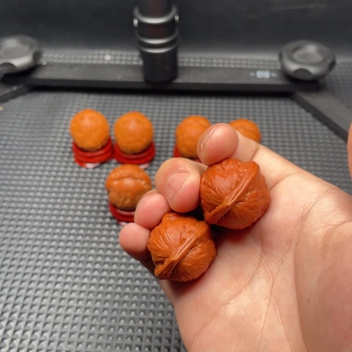 把件文玩核桃幸*红皮官帽