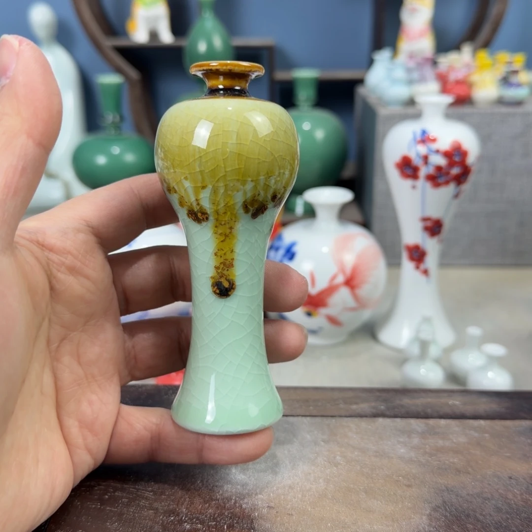 陶瓷手工小花器摆件