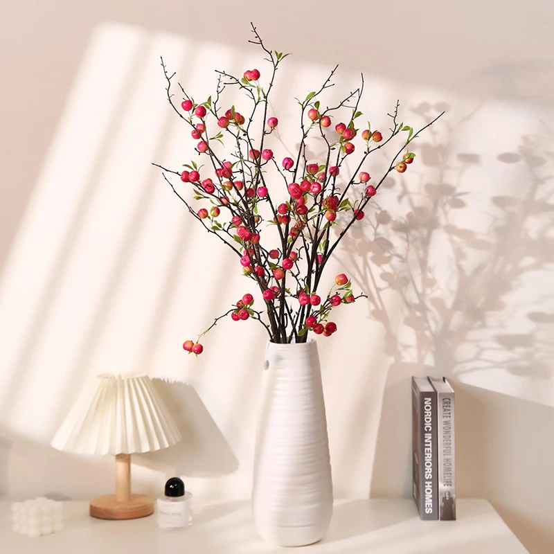 【平平安安】仿真迷你小苹果装饰假花客厅卧室玄关新年装饰落地摆件