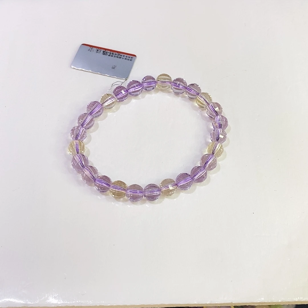水晶手串未镶嵌紫水晶