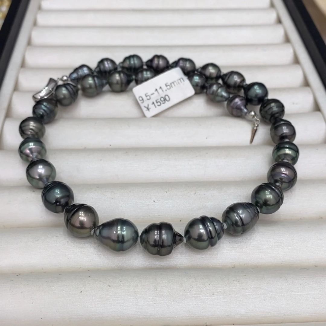 海水珍珠颈饰未镶嵌鸢**开大溪地项链9.5-11.5 潘