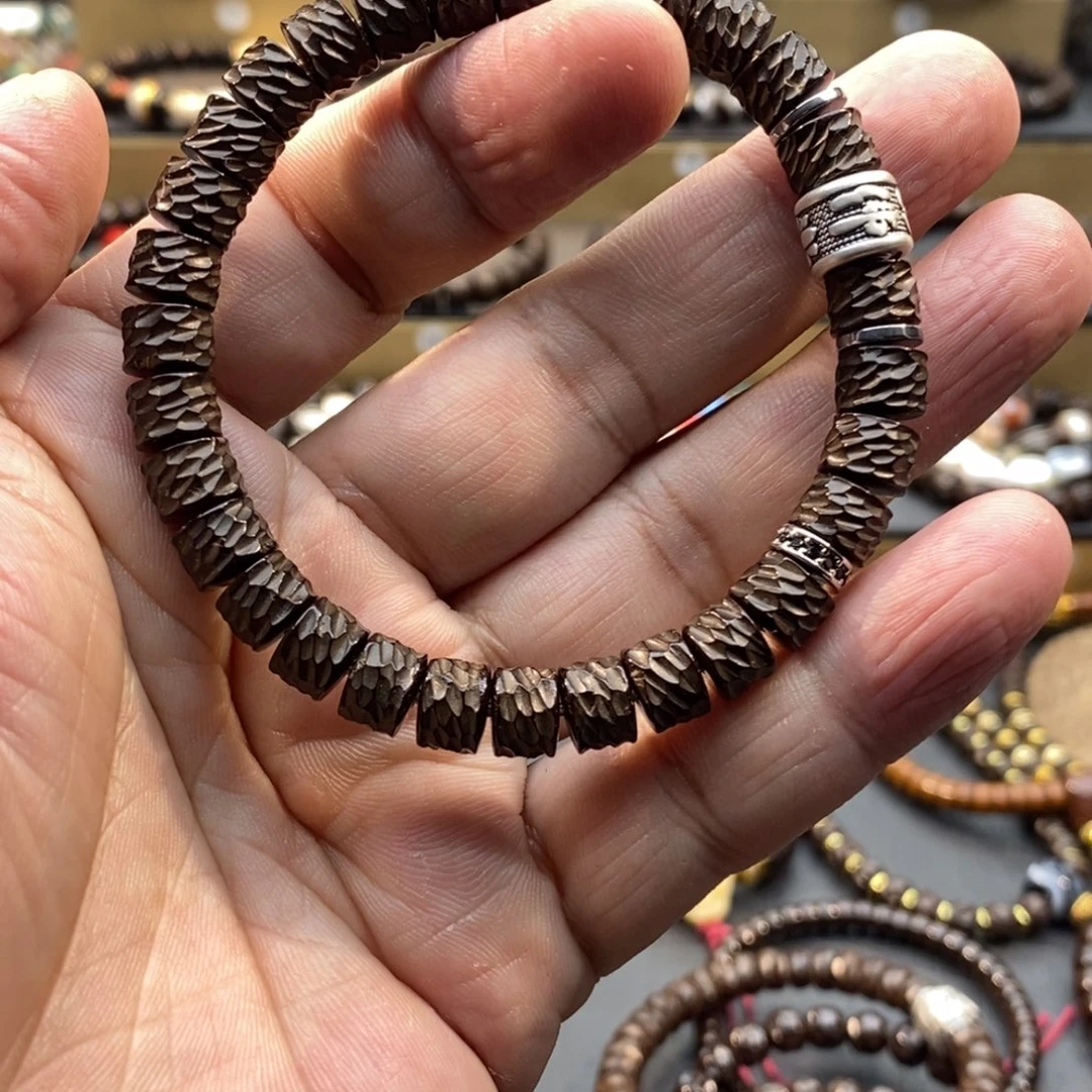 椰蒂手串原生态龙鳞搭配款8.3❌6.3