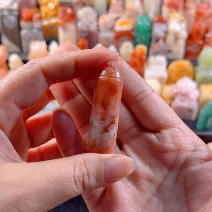 老挝石印石爱****室手工定制1.5厘米，圆