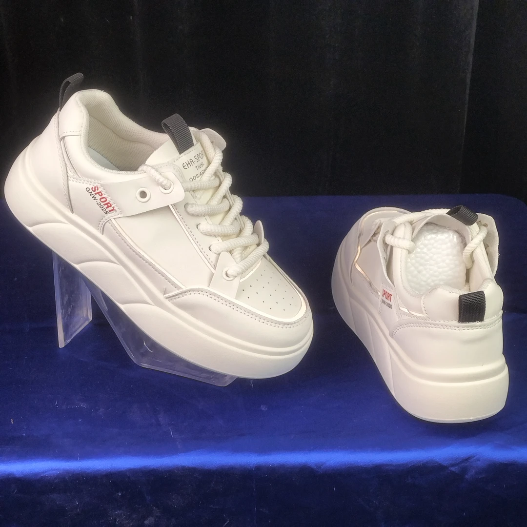 休闲春季时尚厚底白色ins低帮日常鞋子休闲板鞋平跟运动鞋