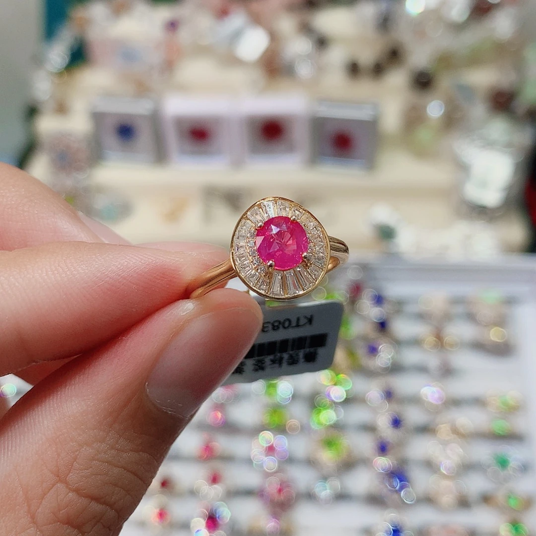 尖晶石戒指戒指银S925镶嵌