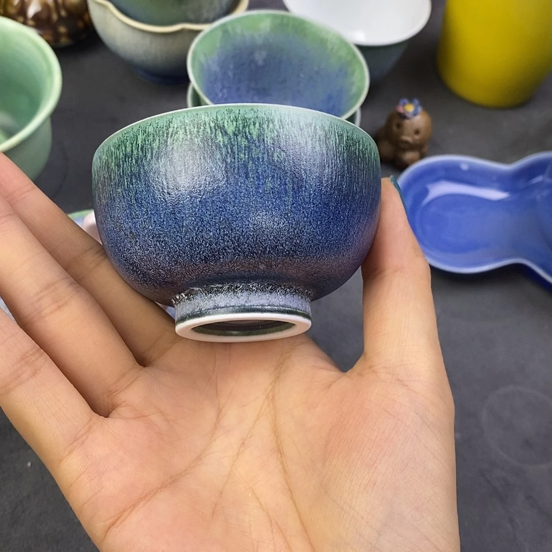 景德镇高温颜色釉茶杯