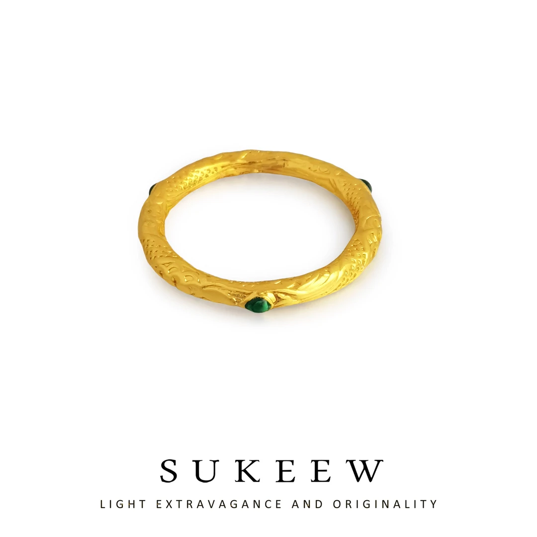 SUKEEW/酥可 镀k金 哪吒同款气质乾坤圈轻奢戒指221001