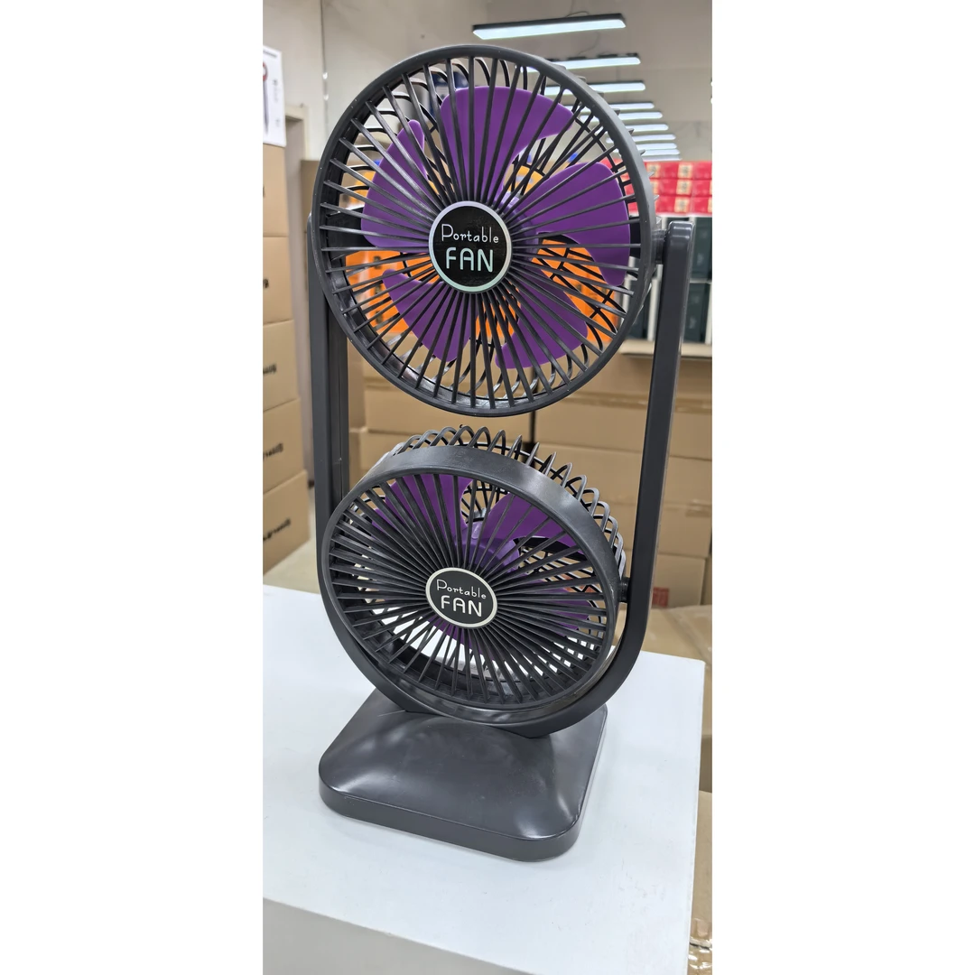 双头双向无线风扇户外家用桌面办公室宿舍适用