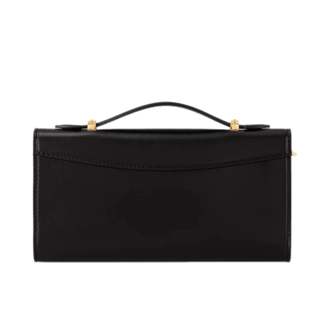 2540百搭时尚潮流女士单肩包手提斜挎纯色黑色