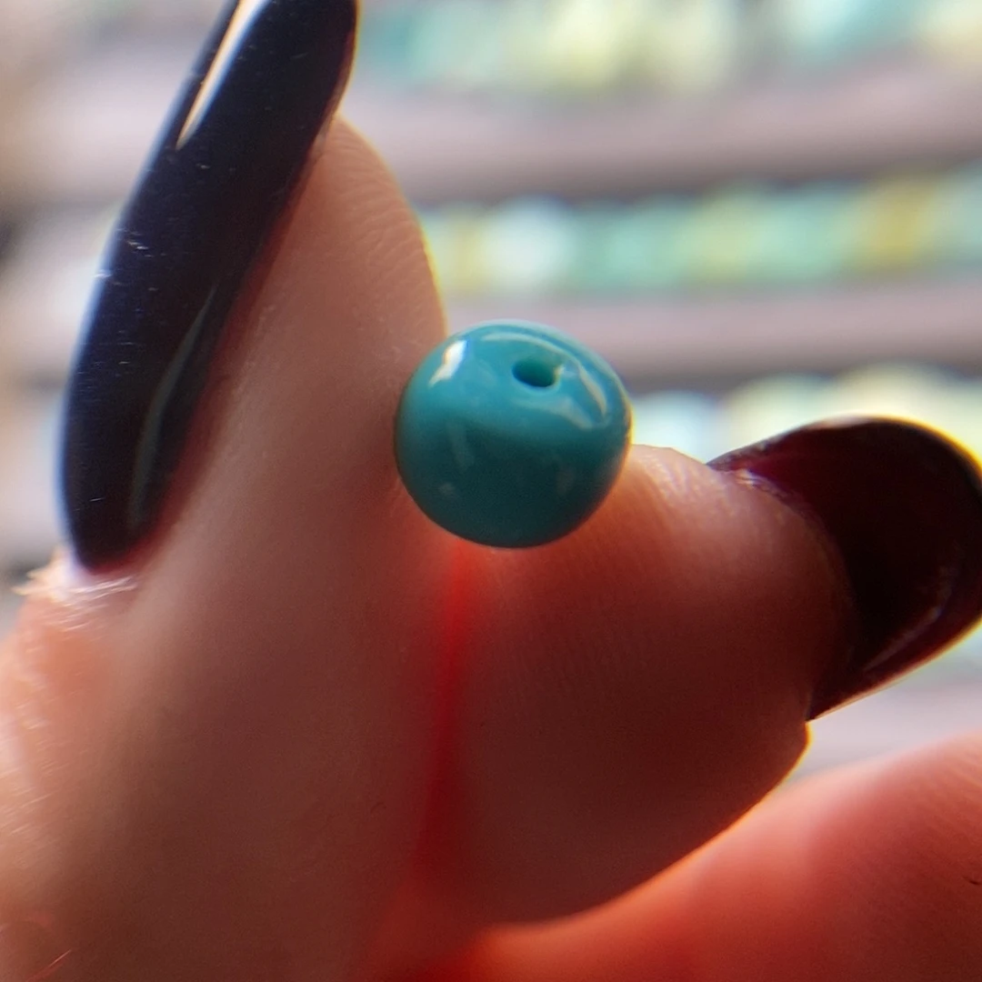 绿松石未镶嵌6.9mm老型