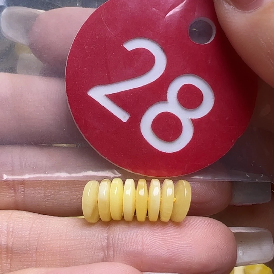 蜜蜡未镶嵌珠宝奇石7mm精工隔片