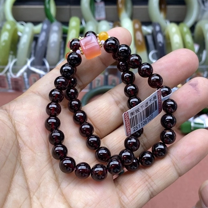 念***豪和田玉未镶嵌手串卡8