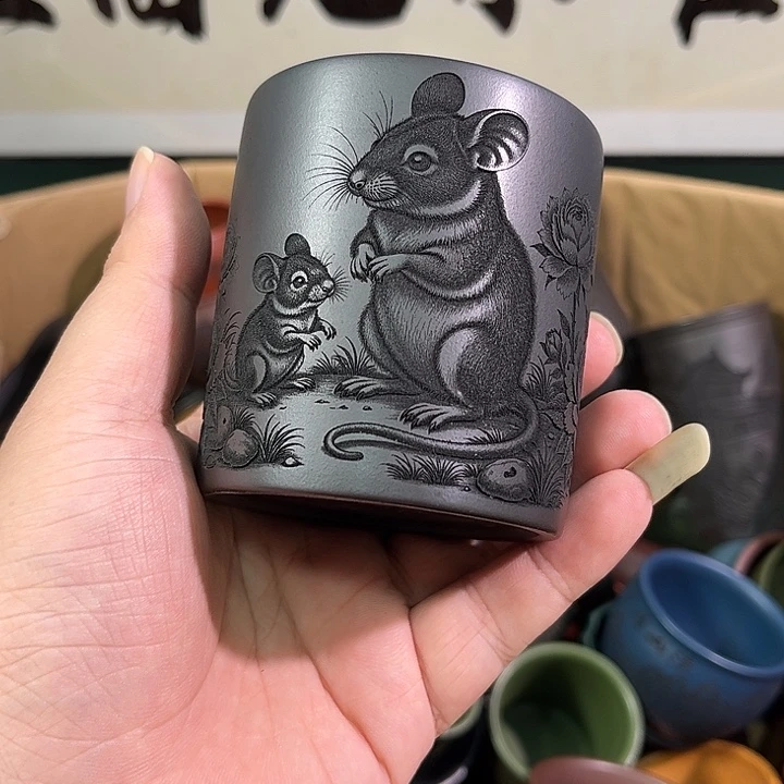 茶杯紫砂全手工紫砂主人杯
