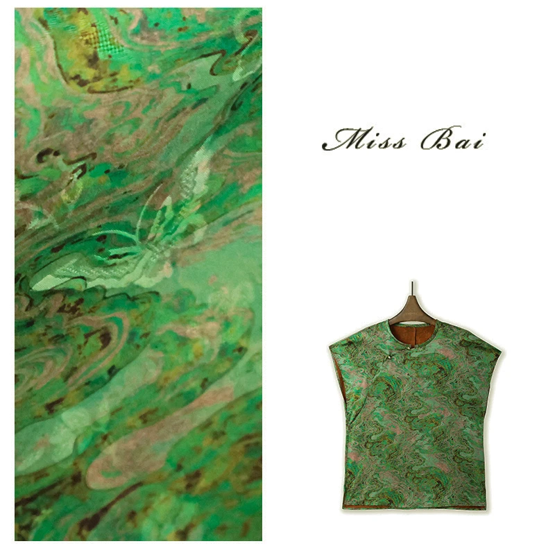 YIWEN-【汇入江海】新中式设计时尚气质感桑蚕丝上衣SY5265