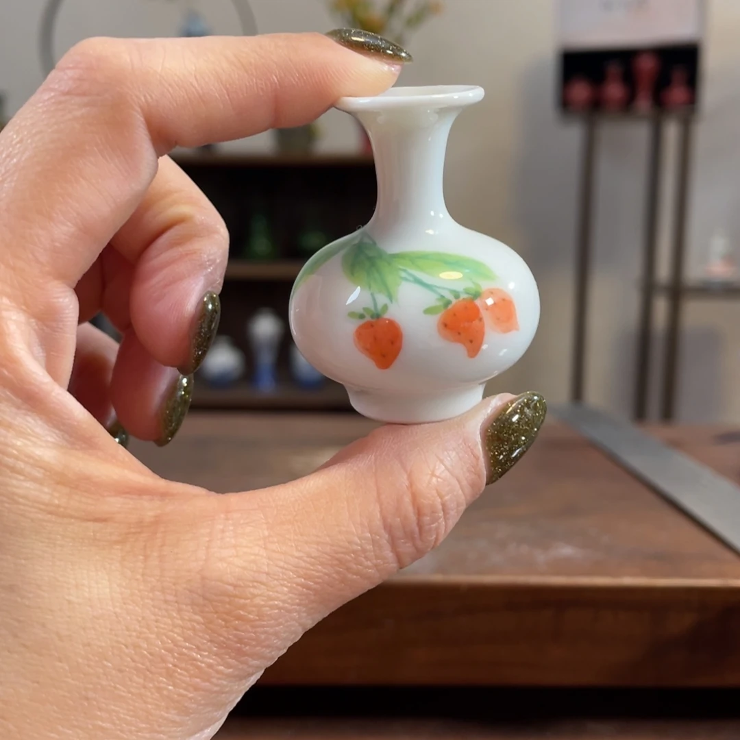 瓷片陶瓷艺术小花瓶