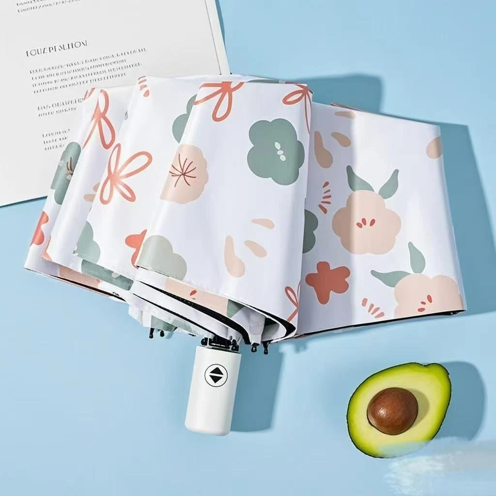 晴雨伞201-400折叠防紫外线两用小清新小巧便携太阳伞简约家用