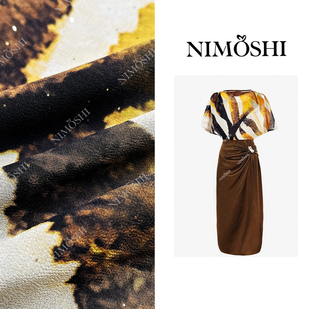 Dan总夏季法式高奢贵气名媛收腰时尚气质显瘦连衣裙Q1925