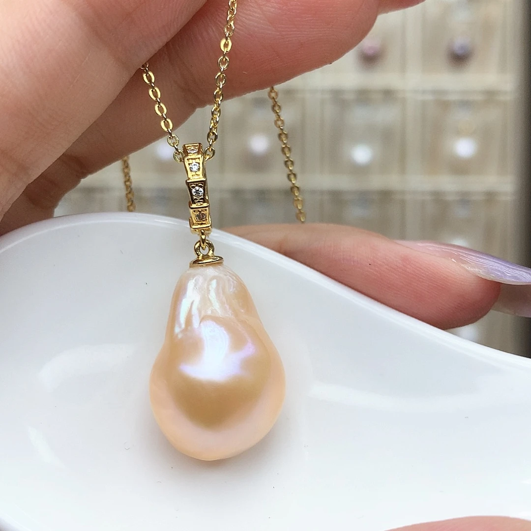 吊坠(赠链)合金淡水珍珠