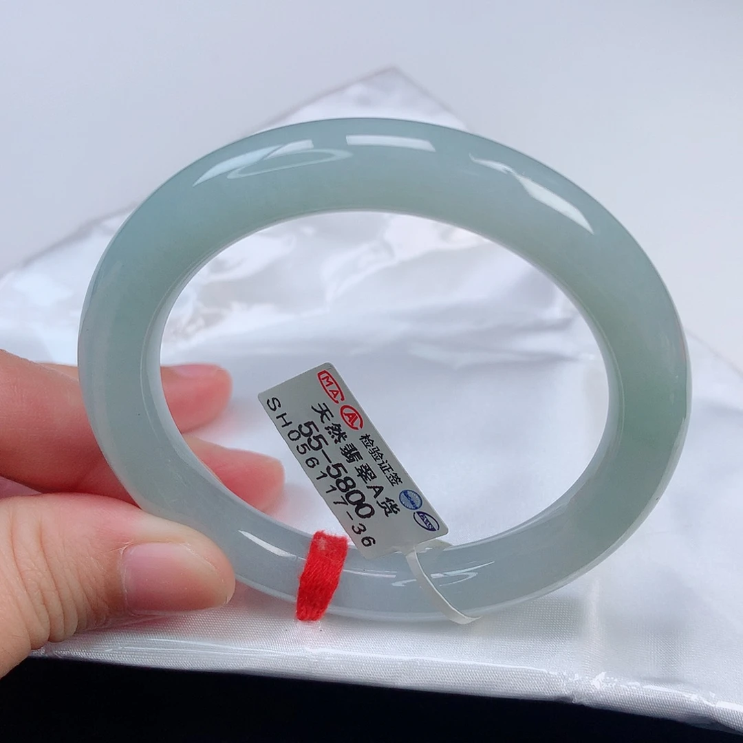 未镶嵌手镯翡翠55圆条