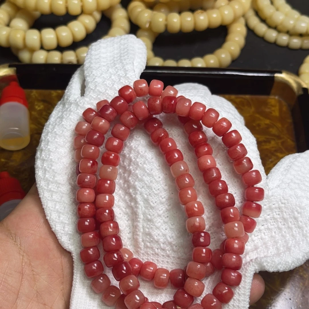 骆驼牙手串/手链6樱桃红