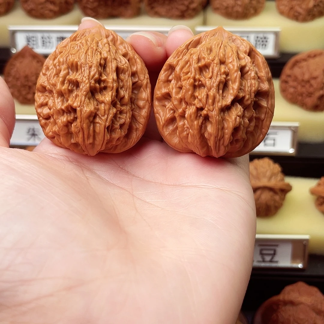 吊坠文玩核桃粗筋虎头40尺901