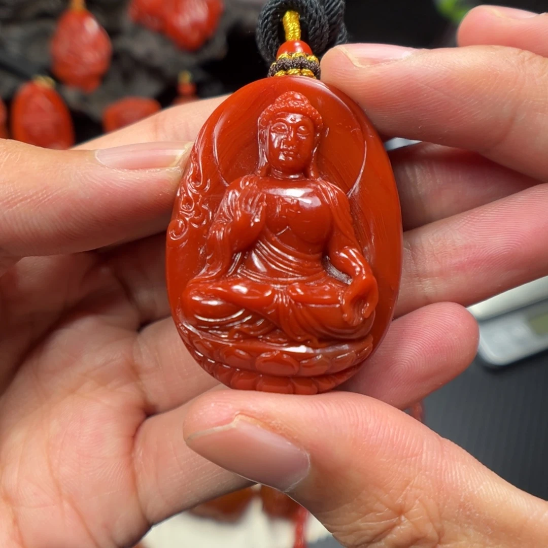 南红玛瑙未镶嵌颈饰