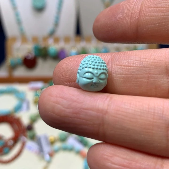 绿松石未镶嵌三通