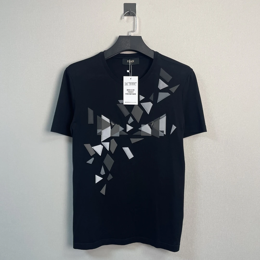 99新 FENDI/芬迪 小怪兽眼睛满印短袖/XL码/价5500