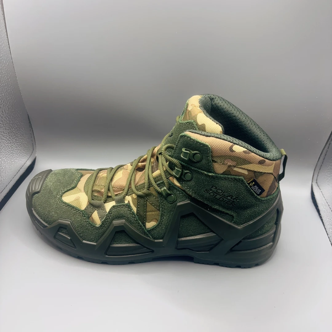 中帮户外鞋迷彩鞋登山鞋战术靴徒步鞋防穿刺男鞋作战训练鞋