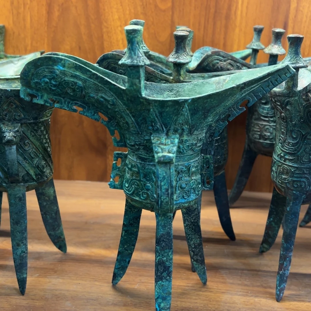 铜妇好爵仿古青铜器