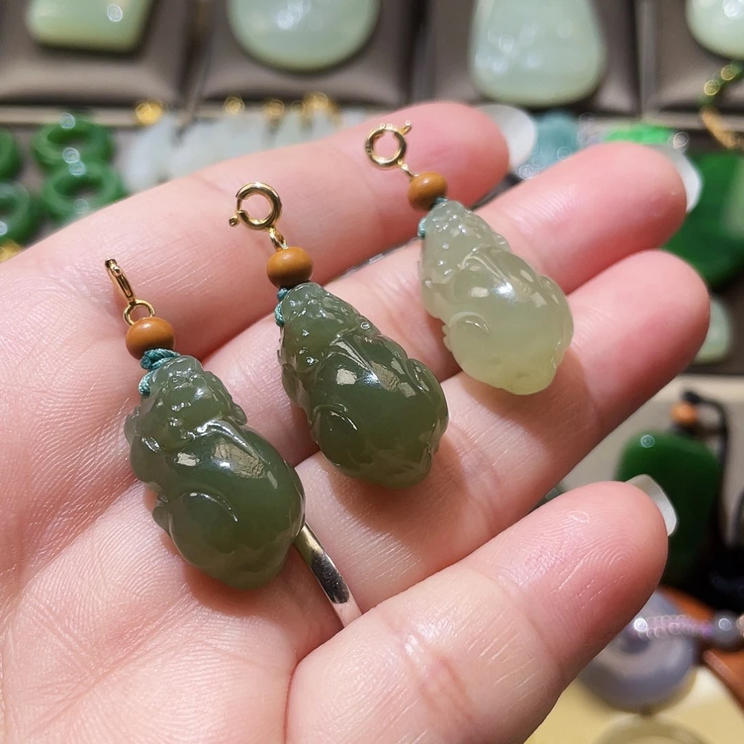 和田玉吊坠(不含链)未镶嵌多样化发1