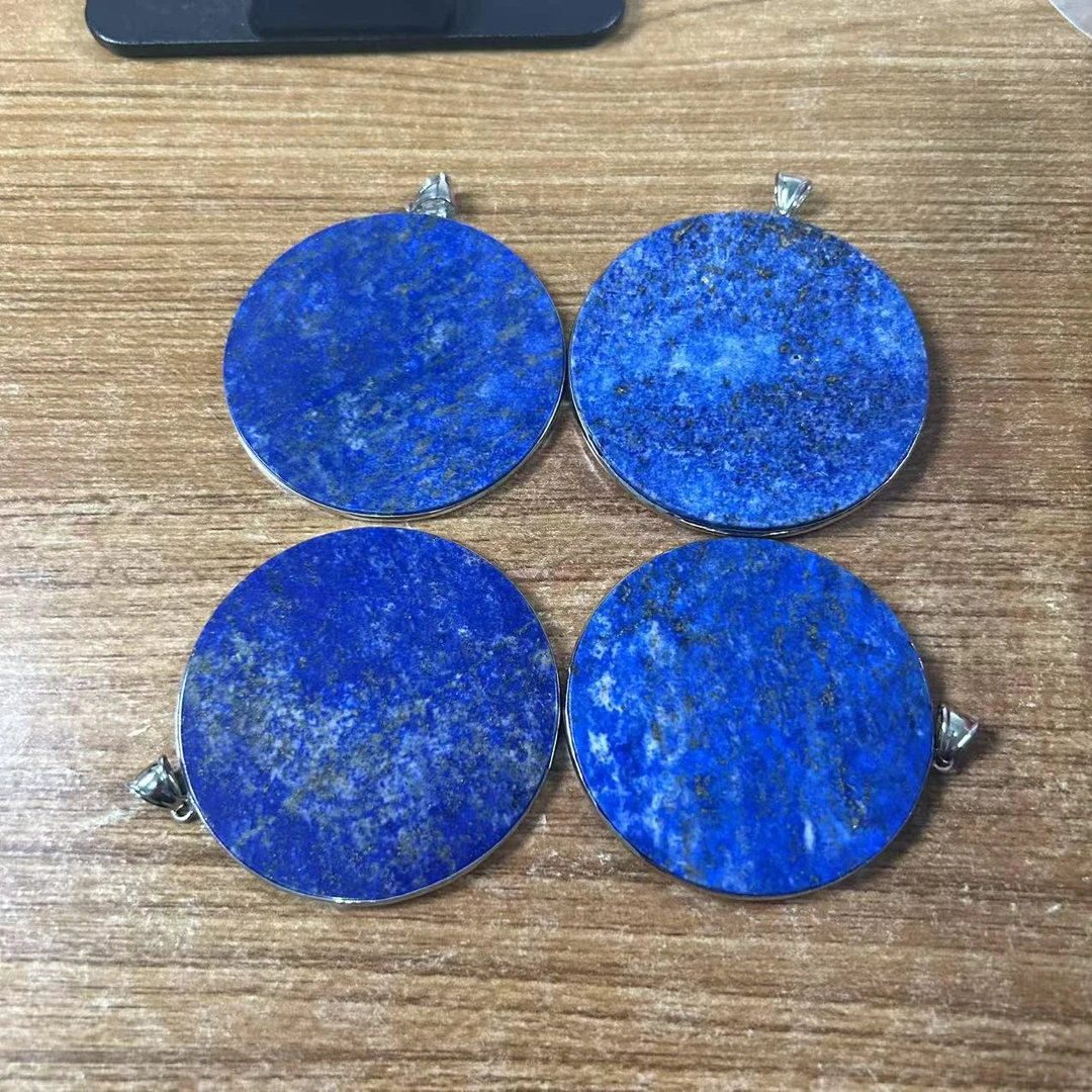 精品设计青金石圆牌吊坠挂件多样性发其一