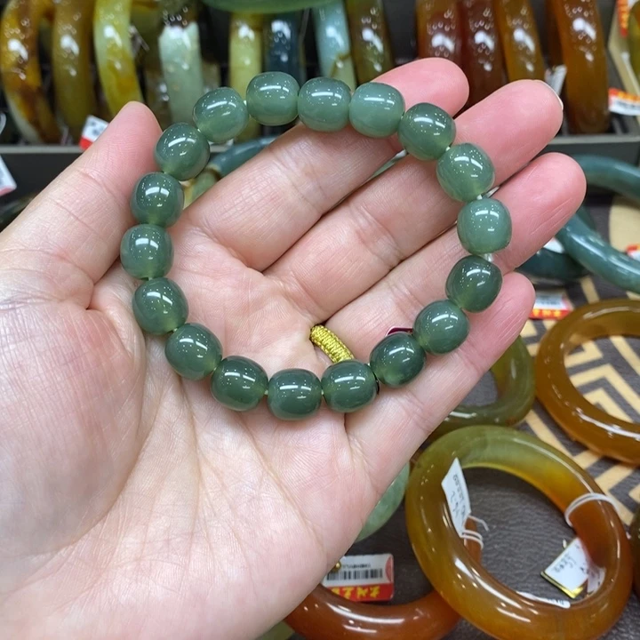 未镶嵌蛇纹石玉手镯