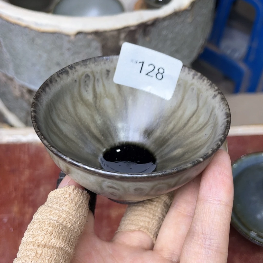 茶盏128 福临号建盏柴烧薄胎