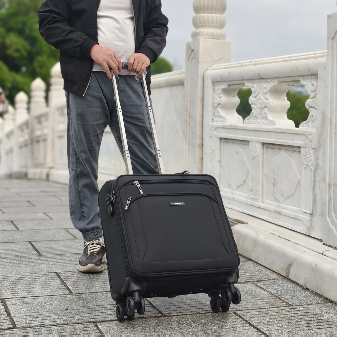 行李箱登机箱免托运高级感18寸拉杆箱商务旅行箱牛津布箱高档出差