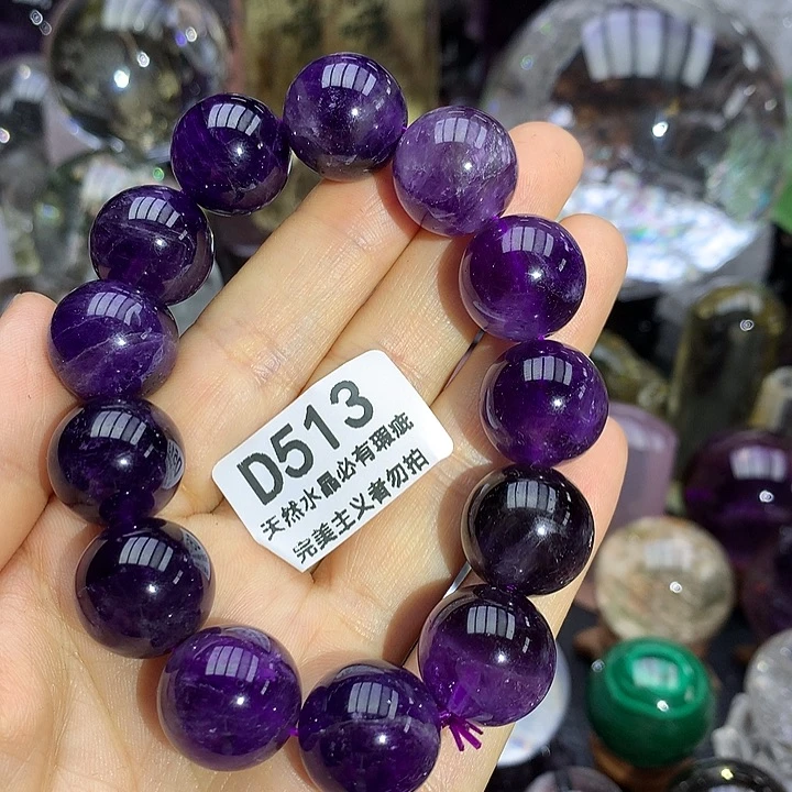 天然水晶手串17mm微瑕福利未镶嵌水晶