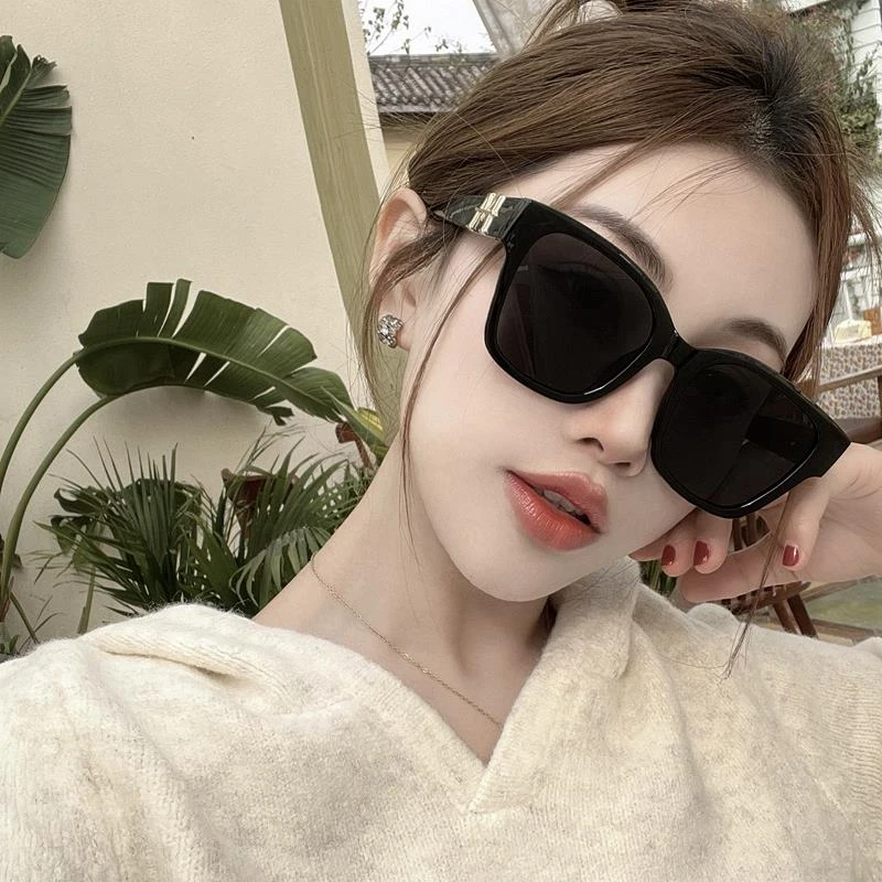 帕森精品牌韩版大脸大脸夏季遮阳复古方形墨镜女款潮驾驶防紫外线