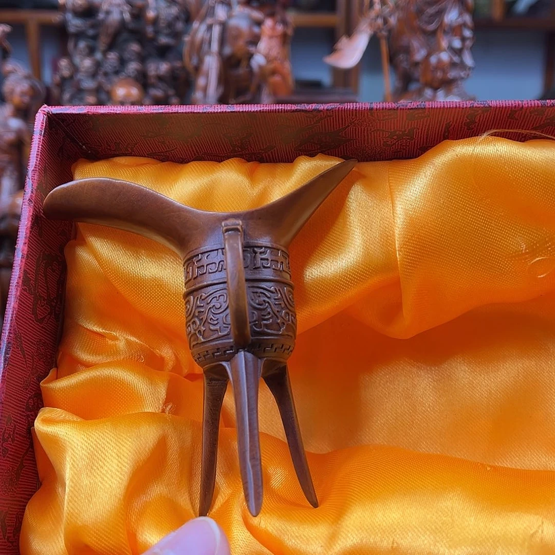 黄杨木黄杨木雕刻高度9厘米