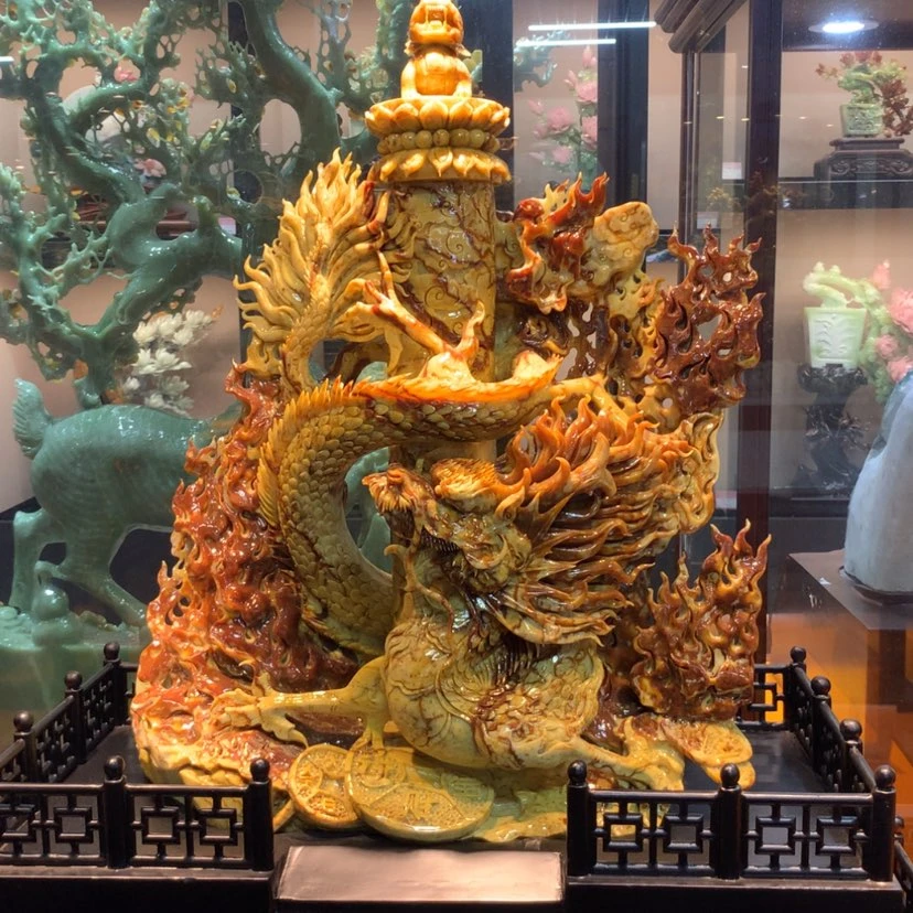【闪购商品】未镶嵌蛇纹石玉摆件覆膜