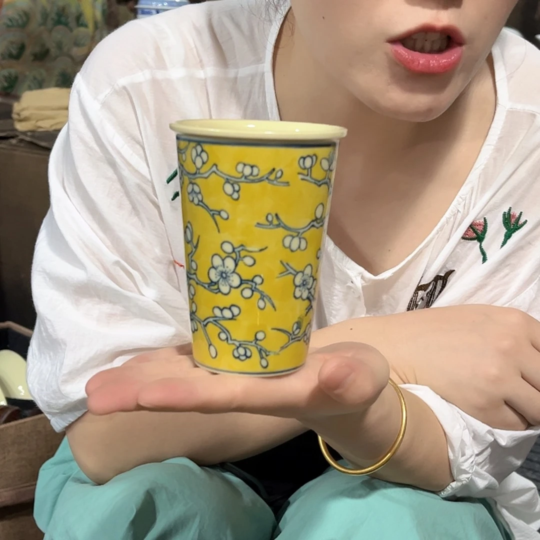 摆件//////景德镇陶瓷瓷器。黄。
