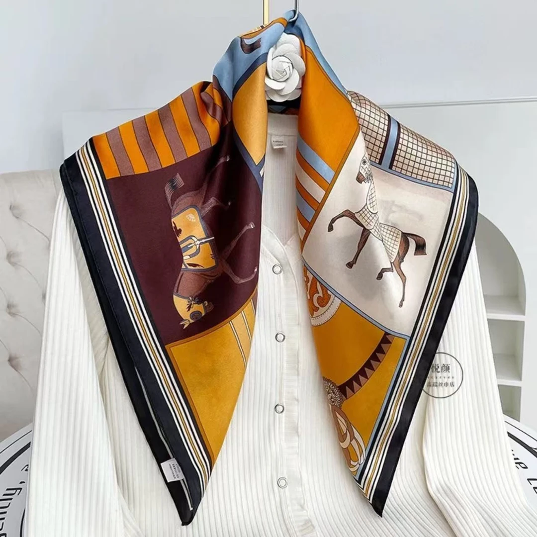 32号【马到成功】春夏季新款女士百搭围巾方巾丝巾