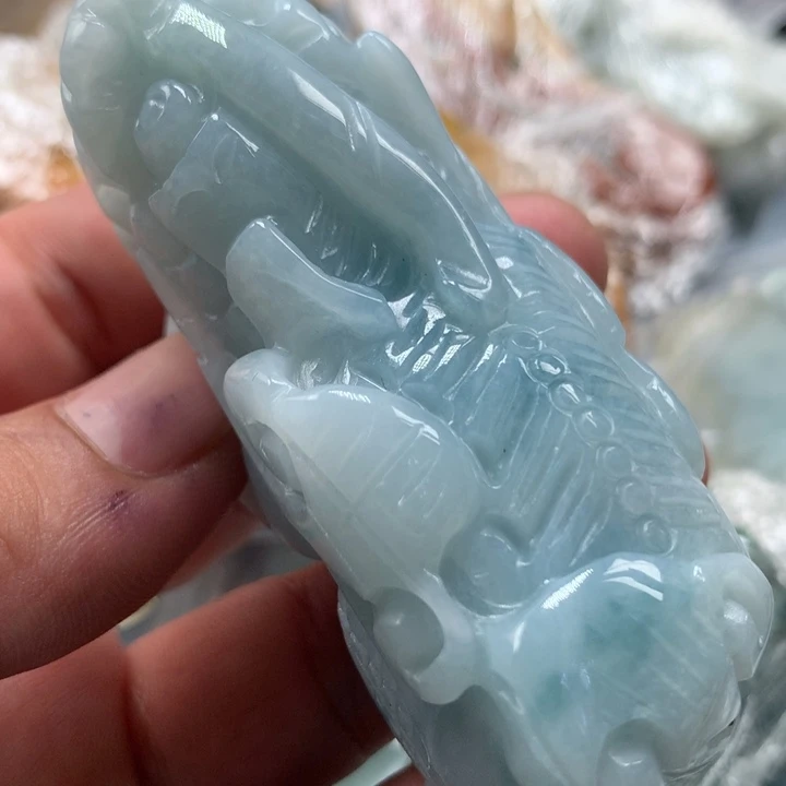 翡翠未镶嵌颈饰保真天然a货翡翠