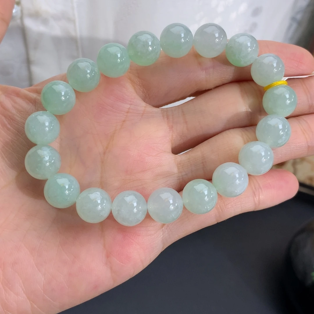 翡翠未镶嵌手串卡10胶润晴手串