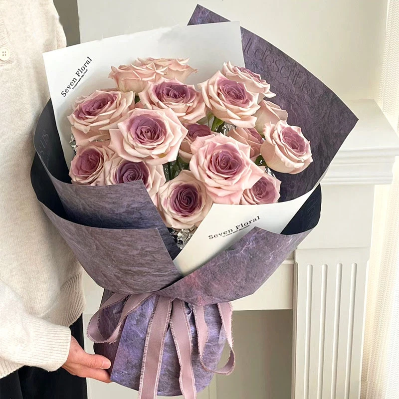 乌梅子酱花束包装纸鲜花包装纸加厚牛皮纸花艺包花纸花店包装材料