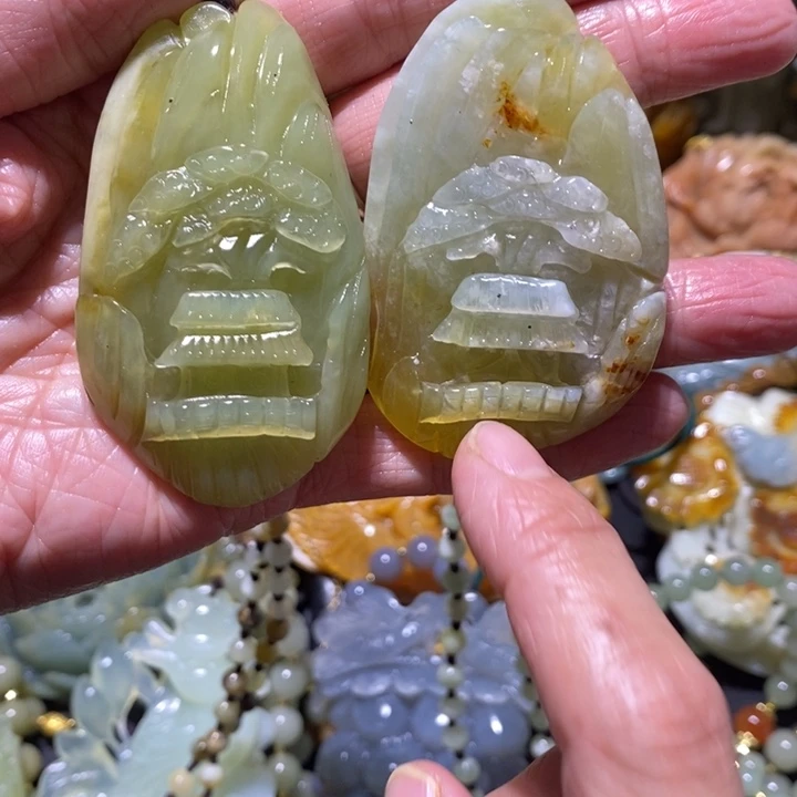 岫玉岫玉吊坠未镶嵌