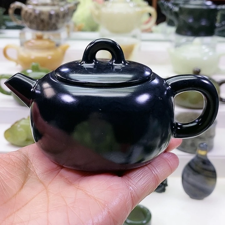 未镶嵌和田玉挂件茶壶170m l