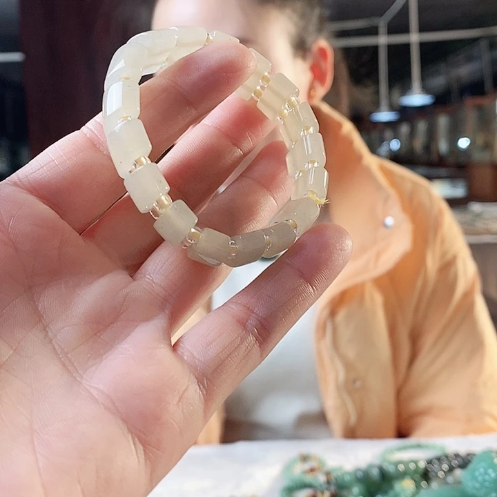 密玉（石英质玉）手链未镶嵌