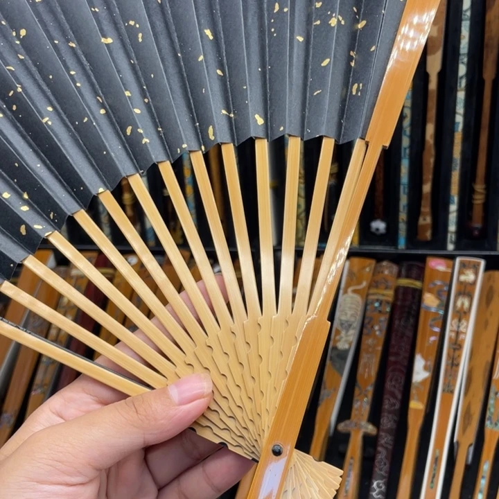 扇子老玉竹大头型纯手工
