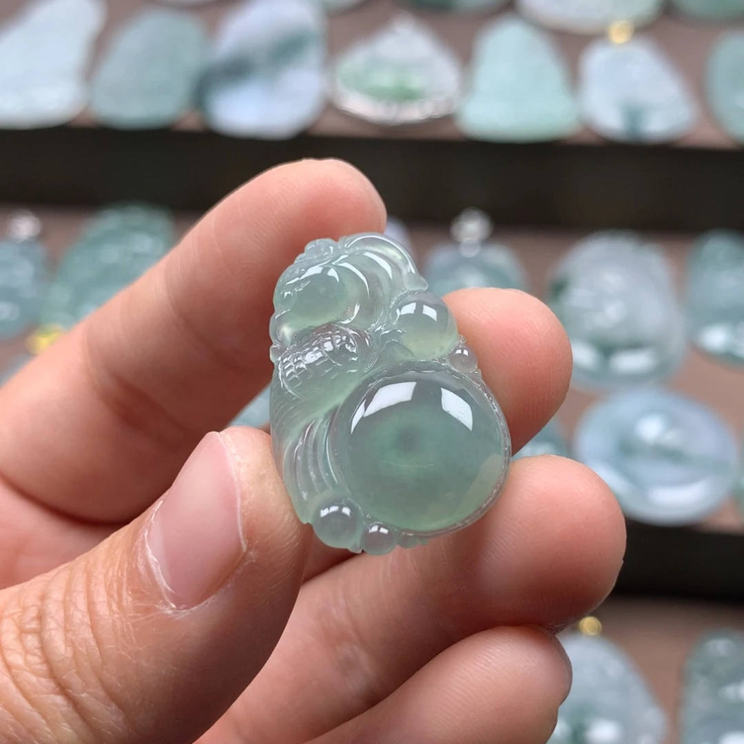 颈饰未镶嵌翡翠天然翡翠